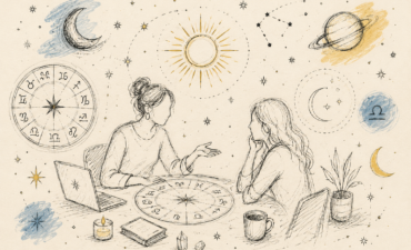 Représentation symbolique du thème astral en consultation d'astrologie psychologique