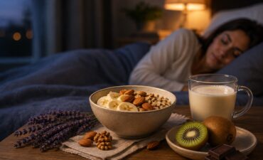 En-cas nocturne apaisant au bord du lit