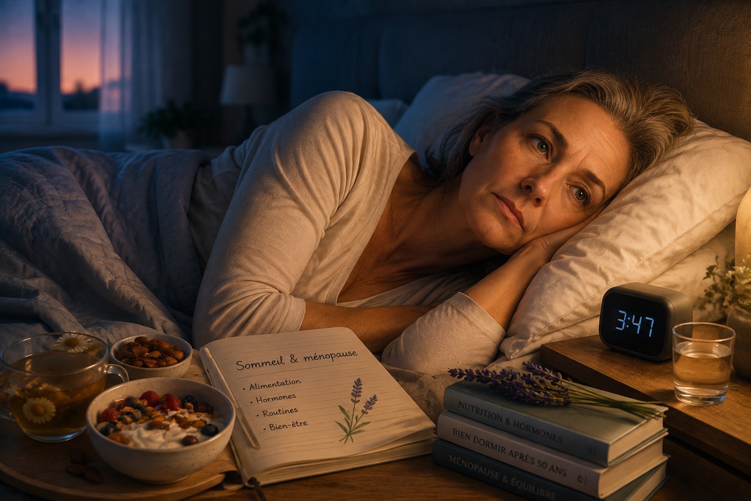 Sommeil après 50 ans et à la ménopause : ce que l'alimentation change vraiment
