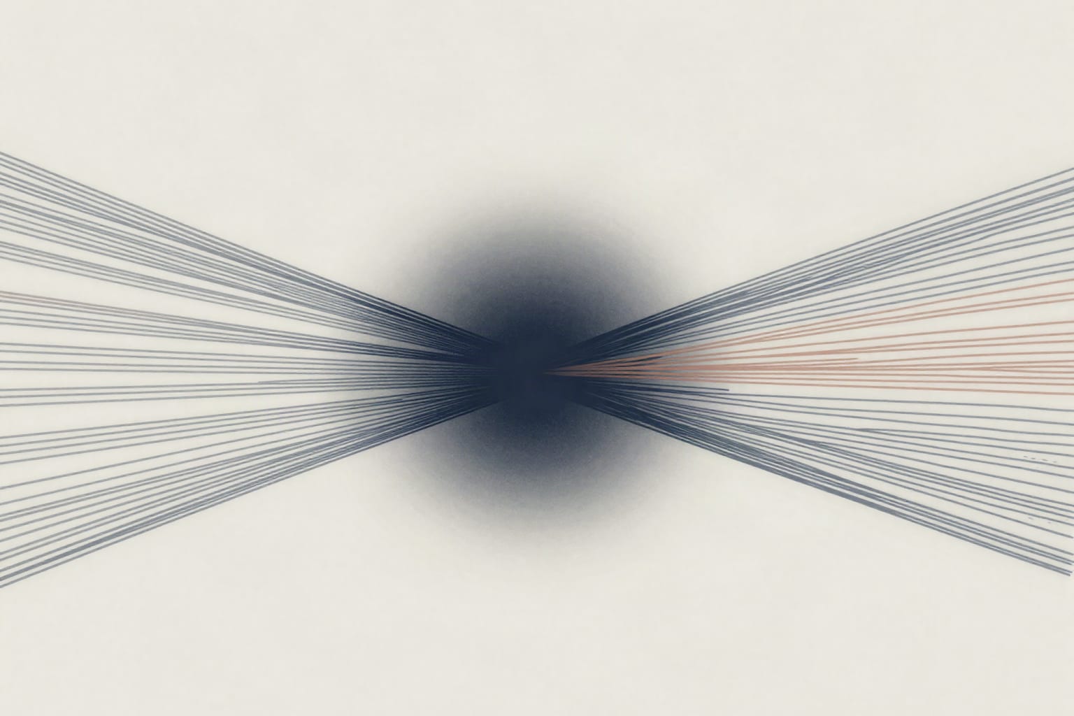 Trois flux de tension qui tirent un même point dans trois directions
